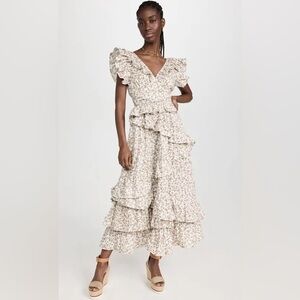 En Saison Maxi Backless Floral Dress